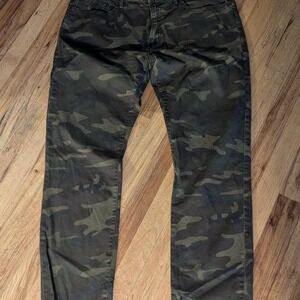 Mens GAP 38×32 Camo Slim Fit Pants